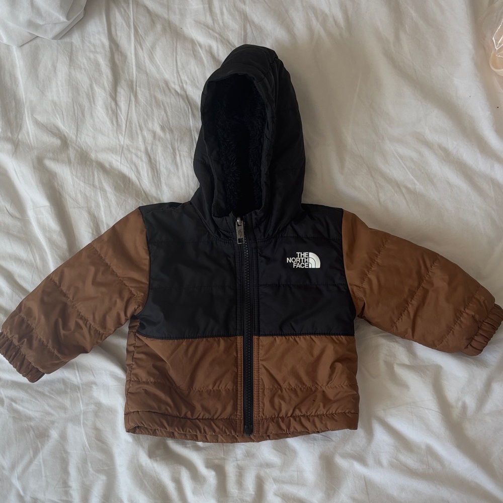 The North Face Reversible Black and Brown Toddler Jacket